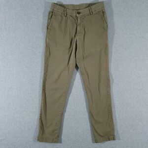BearBottom Chino Pants Size M 30 Green Khaki Elastic Waist